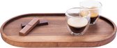 Bowls and Dishes Plateau de service durable en Wood de noyer Pure ovale L 32 x 17 cm - Bois de noyer | BBQ | Idée cadeau !