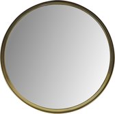 Cody Wandspiegel - ø50cm - Antiek Goud -Rond - Metaal - spiegel rond, spiegel goud, wandspiegel, wandspiegel rechthoek, wandspiegel industrieel, wandspiegel zwart, wandspiegel rond, wandspiegels woonkamer, decoratiespiegel