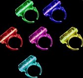 Gadgetpoint | Glow Ringen | Glow in the Dark | Ring | Lampjes | Licht | 6 stuks | Multicolor Ring | Vaderdag Cadeau