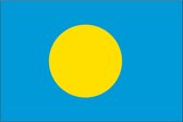 VlagDirect - Palause vlag - Palau vlag - 90 x 150 cm