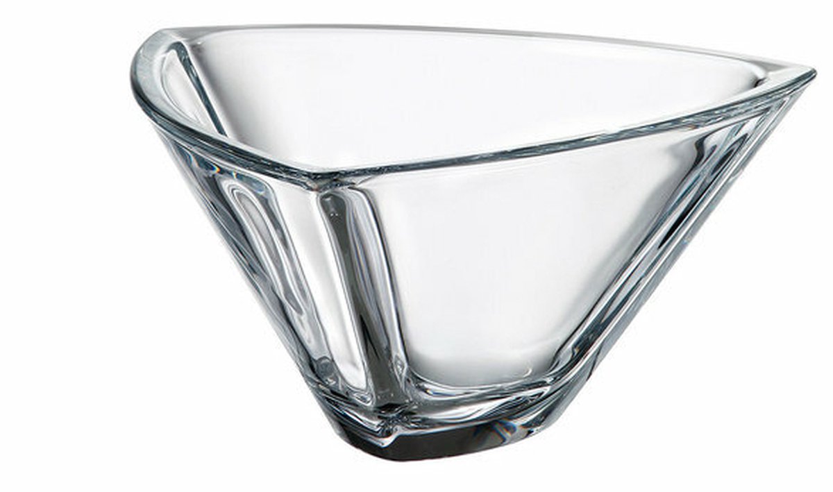 Schaal Kristal TRIANGLE 24,5 cm.-1 stuk