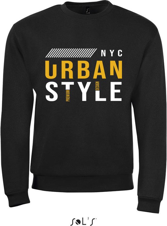 Sweatshirt 2-359-36 Urban Style - Zwart, 4xL