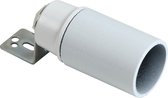 Handson lampfitting E14 - Max 40 watt - Met haakse bevestigingsbeugel - Wit