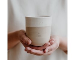 Mok - Hers - Tas - Aardewerk - Handgemaakt - Servies - Decoratie - Valentijn - Geschenk - Cadeau - Koffie - Thee - Origineel Cadeau - Uniek - Vrienden - Koffietas