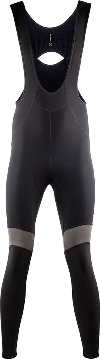Nalini Fietsbroek lang met zeem en bretels Heren Zwart - WARM REFLEX BIB TIGHT BLACK - 3XL