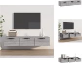 vidaXL Wandkast - Trendy - TV-meubel en opbergkast - 102 x 30 x 20 cm - Grijs sonoma eiken - Wandsteun