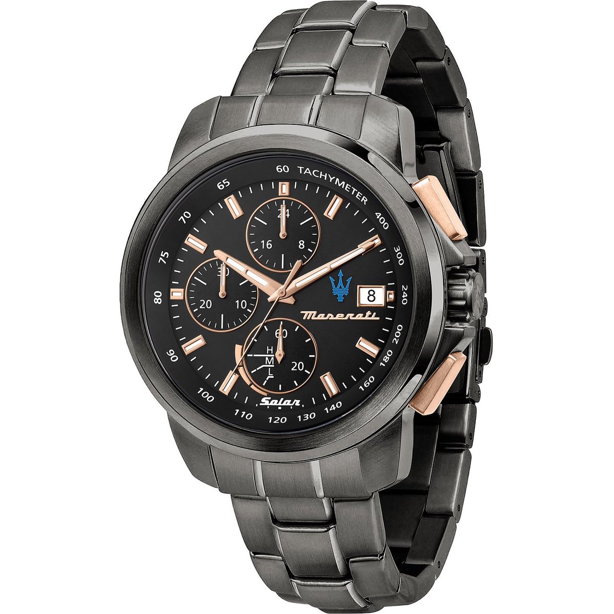 Maserati - Heren Horloge Successo Solar R8873645008 - Zwart - Ø 44mm