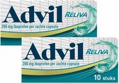Advil Reliva Liquid Caps 200mg - 2 x 10 capsules