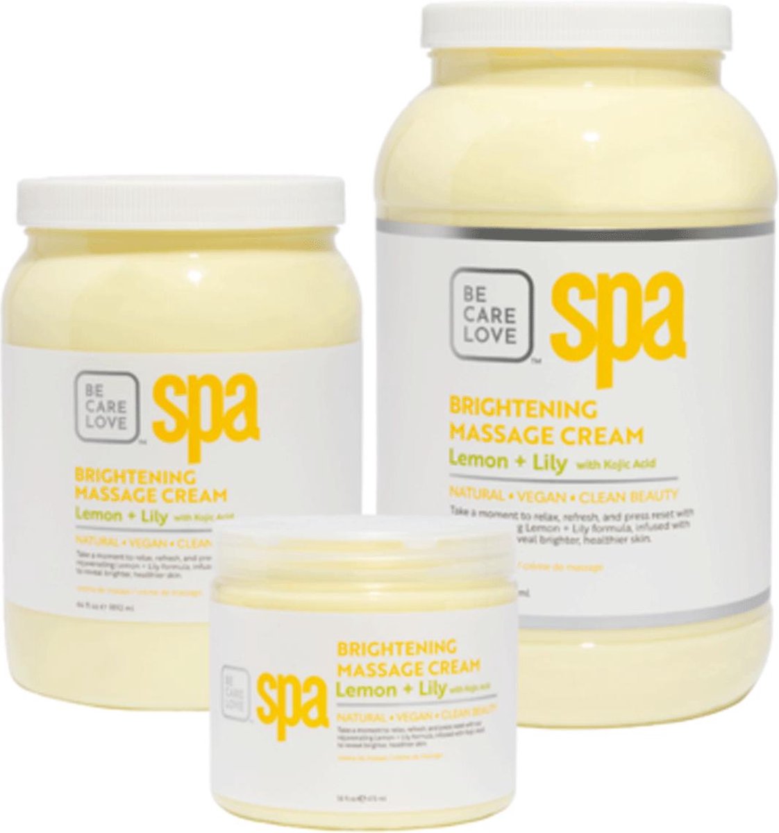 BCL SPA - Massage Cream Lemon+Lily - 473 ml