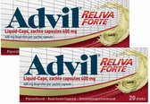 Advil Reliva Forte Liquid Caps 400mg - 2 x 20 capsules