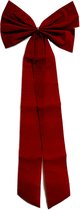 3BMT® Kerst Strik Rood - Groot Formaat - 70 cm - geschikt voor Buiten, Raamdecoratie en Voordeur
