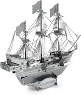3d Bouwpakket - Zeilschip - golden hind- metaal -Bouwset - Modelbouw -3D Bouwmodel - DIY 3d puzzel