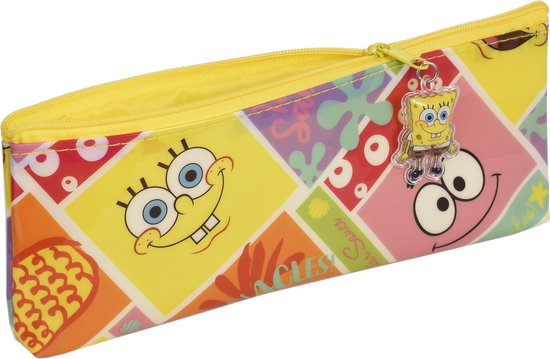 Etui - Sponge Bob - Plat - 21,5 x 8 cm - Waterproof - Back To School