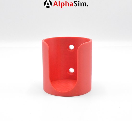 Bekerhouder voor Sim Rig met Extrusieprofiel Mount - Sim Racing Accessoire - Kleur Rood van Merkloos — afbeelding 2