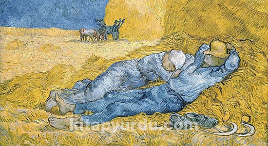 Resting after Work / Vincent van Gogh | 10.000 Stukjes | Houten Puzzel | 218,5 x 119 cm | King of Puzzle