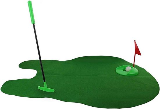 JEU DE GOLF DE TOILET - Speelgoed Golfset - fun op de toilet - plastic - incl, 2 ballen - putten terwijl je zit #Toiletgolf Pottygolf WC-golf Mini golf toilet Golfspel voor op het toilet Toilet putting badkamer golf