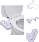 vidaXL Bidetaansluiting XXX - Toiletbrillen - XXXXX - Verbeterde hygiëne - vermindert toiletpapier - Zelfreinigend - Inclusief accessoires 150 karakters - Bidetkraan