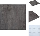 vidaXL PVC Vloerplanken - Bruin Marmerpatroon - 30.5x30.5 cm - 55 planken - 5.11 m² - Vloer