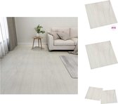 vidaXL PVC Vloerplanken - Crème - 30.5 x 30.5 cm - 5.11 m² - Duurzaam - Onderhoudsvriendelijk - Vloer