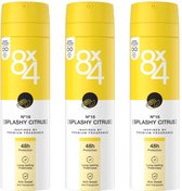 8x4 Deo Spray - No.16 Splashy Citrus - 3 x 150 Ml