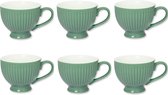 Set de tasses à thé 6x - GreenGate Tasse à thé Alice Dusty Green (400ml)