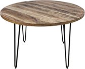 Eettafel - Woonkamer Tafel Rond - Keukentafel - Eettafels - Eetkamertafel Hout - Woonkamertafel - ø120x77 cm - Wood Selections