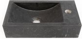 Saniclass Fontein 22x40x10cm - natuursteen donker