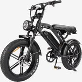 Stepwheels V20 E-Fatbike - Moteur 250W - 25km/h - Vélo électrique - Fatbike électrique - Zwart- Sans obligation de casque