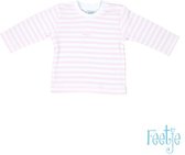 Shirt streep roze met wit mt 44 (prematuur)