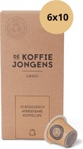 Nespresso cups - De Koffiejongens - Lungo - 100% biologisch afbreekbaar - 60 koffiecups - 100% Nespresso compatible