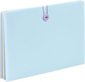 Vakkenmap, uittrekbaar, 8 vakken, A4, pastelblauw – Rainbow Pastel