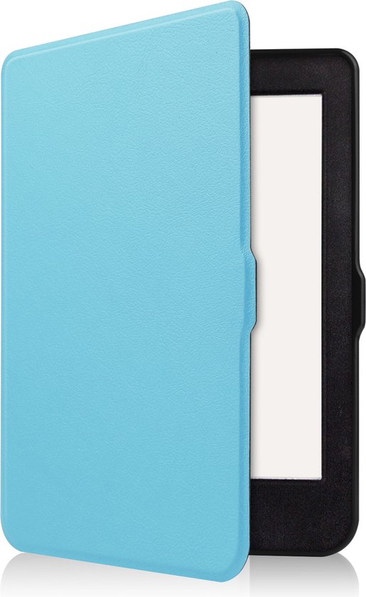 Hoesje Geschikt voor Kobo Nia Hoes Book Case - Hoes Geschikt voor Kobo Nia Hoesje Book Cover Met Screenprotector - Lichtblauw van Hoesje  — afbeelding 3