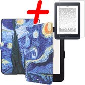 Étui adapté pour Kobo Nia Case Bookcase Cover Case avec protecteur d'écran - Kobo Nia Sleepcover - Ciel étoilé