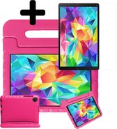 Hoes Geschikt voor Samsung Galaxy Tab A 10.1 2019 Hoes Kinder Hoesje Kids Case Shockproof Cover Met Screenprotector - Hoesje Geschikt voor Samsung Tab A 10.1 2019 Hoesje Kidscase - Roze