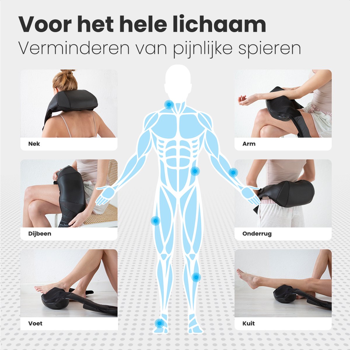 Auronic Shiatsu Massagekussen thumbnail 4