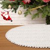 Christmas Tree Skirt: 36 inches Luxury Faux Fur Christmas Tree Skirt Beige Christmas Xmas Tree Skirt with Hand Sewn Pompoms Soft Thick Plush Tree Skirt for Christmas Tree