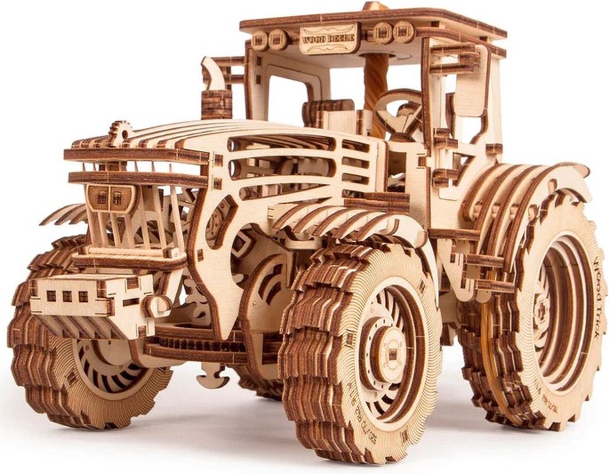 Wood Trick – Modelbouw 3D houten puzzel – Tractor (WDTK006) – 401 stuks - Geen lijm noch verf nodig!