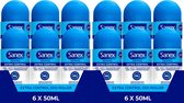Sanex Deo Roller Dermo Extra Control - Voordeelverpakking 12 x 50 ml