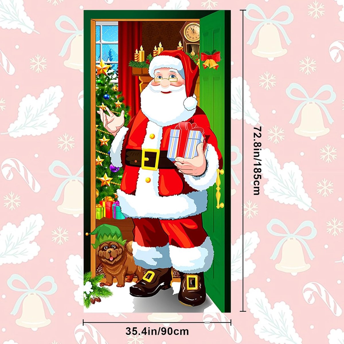 Kerst Deurhoes Kerst Sneeuwpop Groet Deurcover Decoratie