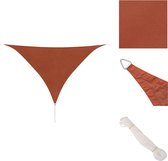 vidaXL Zonnescherm - Driehoekig 5x5x5 m - Terracotta PU-gecoat Oxford stof - Parasol