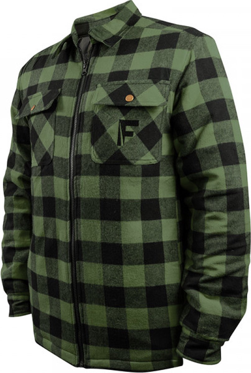 Fladen Forest Shirt Thermal Green/Black L - Visvest