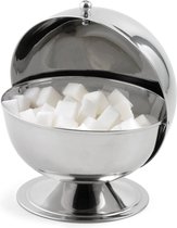 Weis - Suikerkom - suikerpotje - Suiker bal met deksel - in roestvrij staal - diameter 13.5 cm