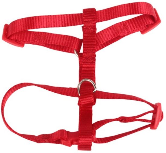 Nobleza Honden H tuigje - Maat XS - Hondentuigje - Hondentuig - Hondenharnas - Rood