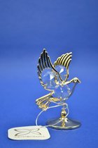 24-karaats goud verguld Mini Duif versierd met Bohemia kristallen