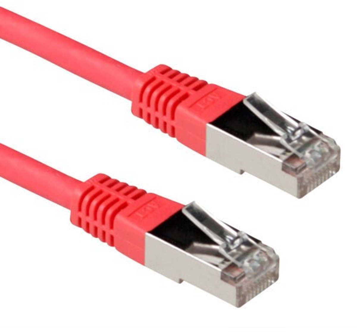 ACT Rode 2 meter LSZH SFTP CAT6A patchkabel met RJ45 connectoren IB5002