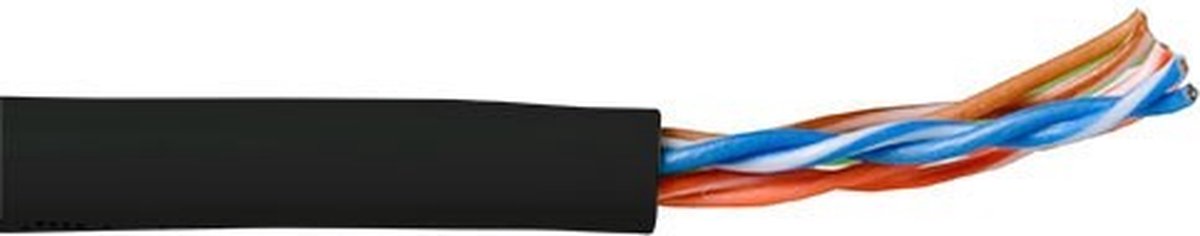 ACT EP359B CAT5E U/UTP Patchkabel Soepel Zwart - 305 meter