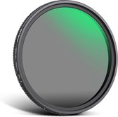 Neewer® - 72mm Variabele ND-filter ND2-ND32 (1-5 Stops) - Verstelbaar Neutraal Dichtheidsfilter/Geen X-vervorming/Ultra Slank Frame/Optisch Glas/Multi-laag Gecoat/Waterbestendig/Krasbestendig