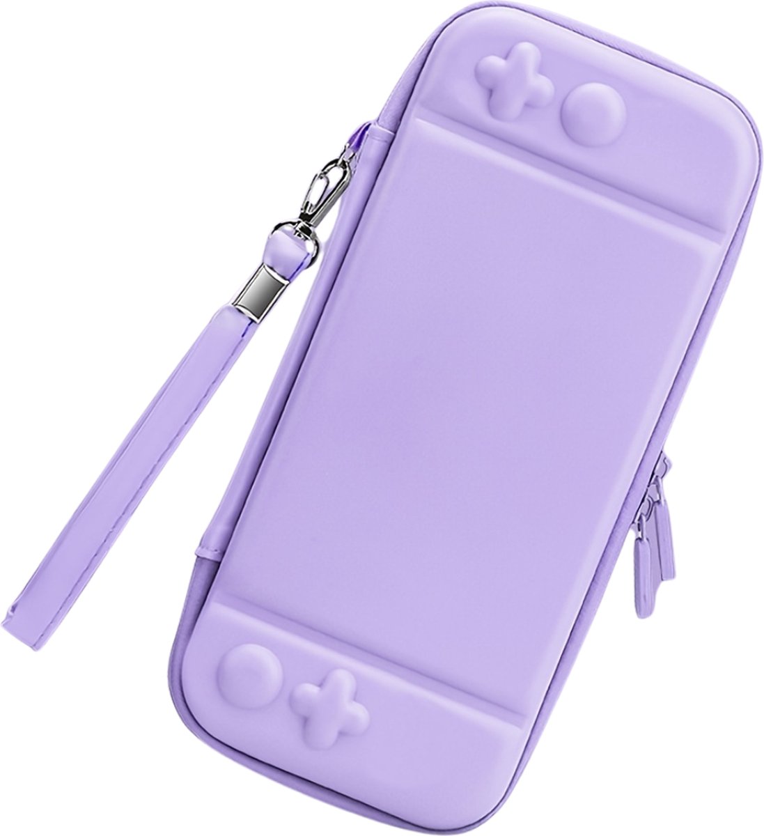 Livano Case Geschikt Voor Nintendo Switch - Hoes - Beschermhoes - Accessoires - Paars