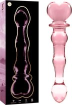 NEBULA SERIES BY IBIZA - MODEL 21 DILDO BOROSILICATE GLASS 20.5 X 3.5 CM PINK | GLASS DILDO | GLASS SEX TOY | SEX TOY FOR MAN | SEX TOY FOR WOMAN