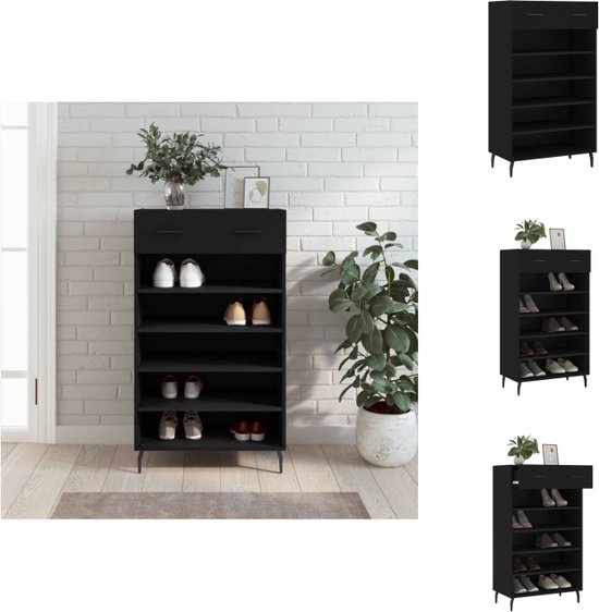 HOMCOM schoenenkast,doe-het-zelf schoenenrek,garderobe vakkensysteem,16